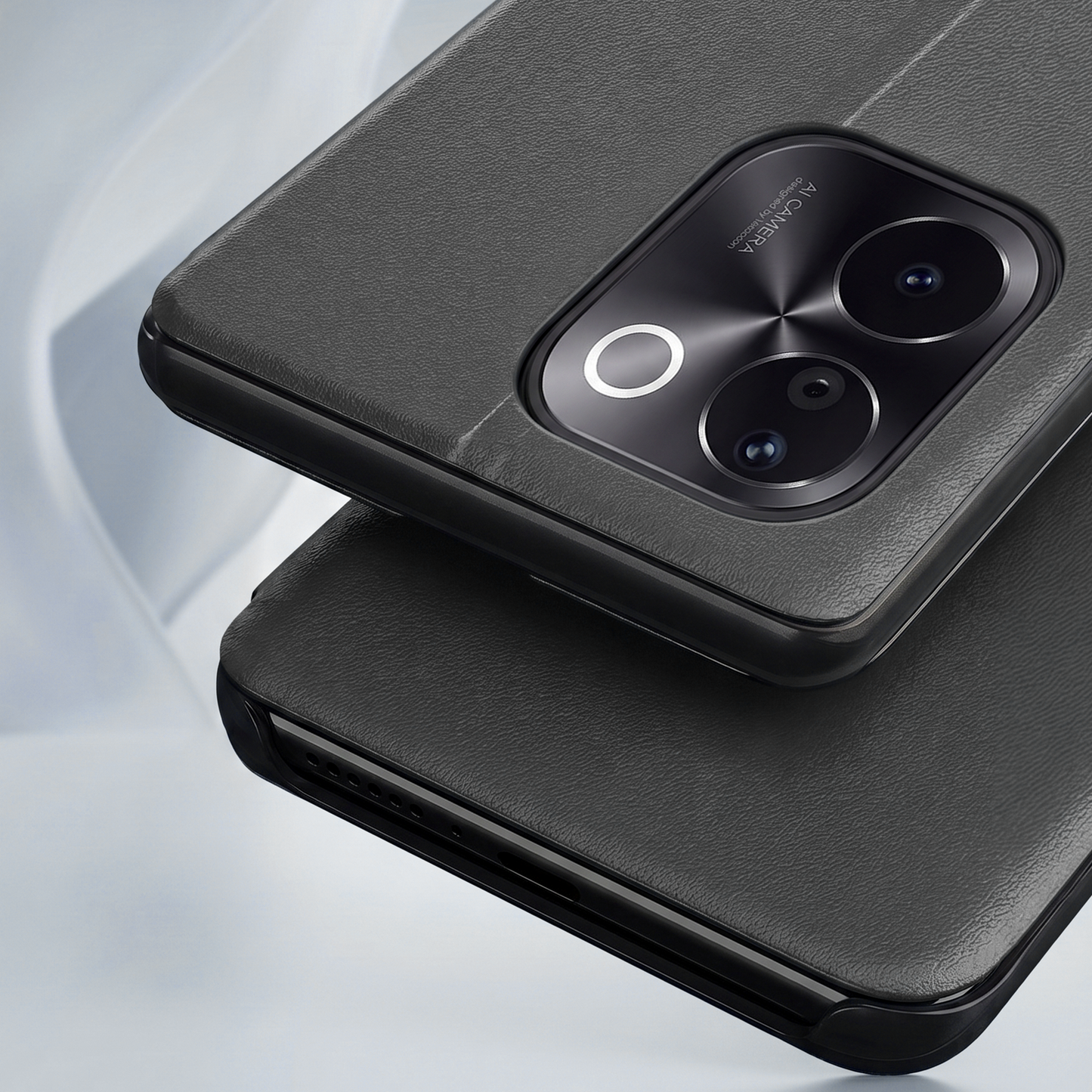 Vivo T3 Pro 5G Satyamev Jayate Half Window Leather Flip Case