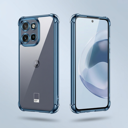 Motorola Edge 50 Neo 5G Anti-Yellow Electroplating Transparent Airbags Case