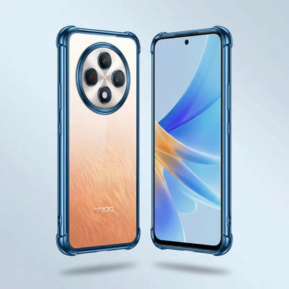 Oppo Reno 12F 5G Anti-Yellow Electroplating Transparent Airbags Case