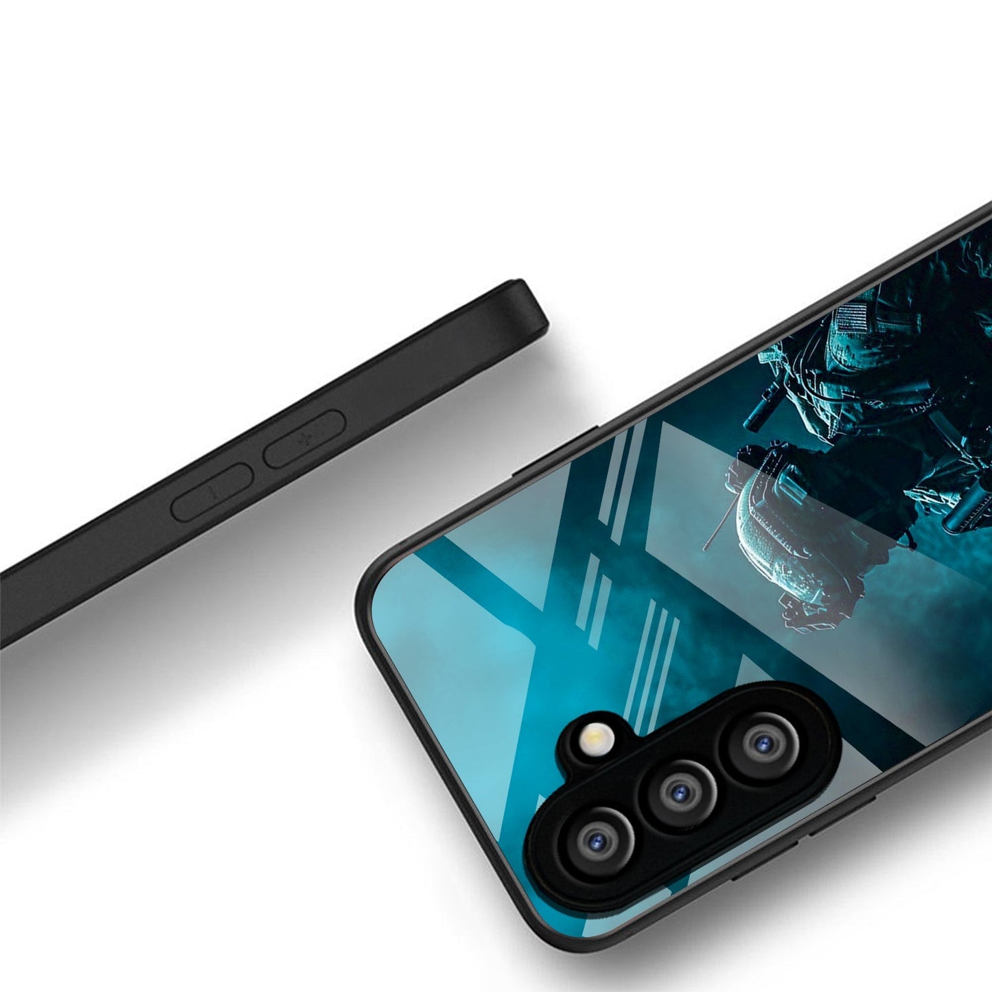 Samsung Galaxy A36 5G Premium Acrylic Shockproof Glass Back Case (Soldier Case)