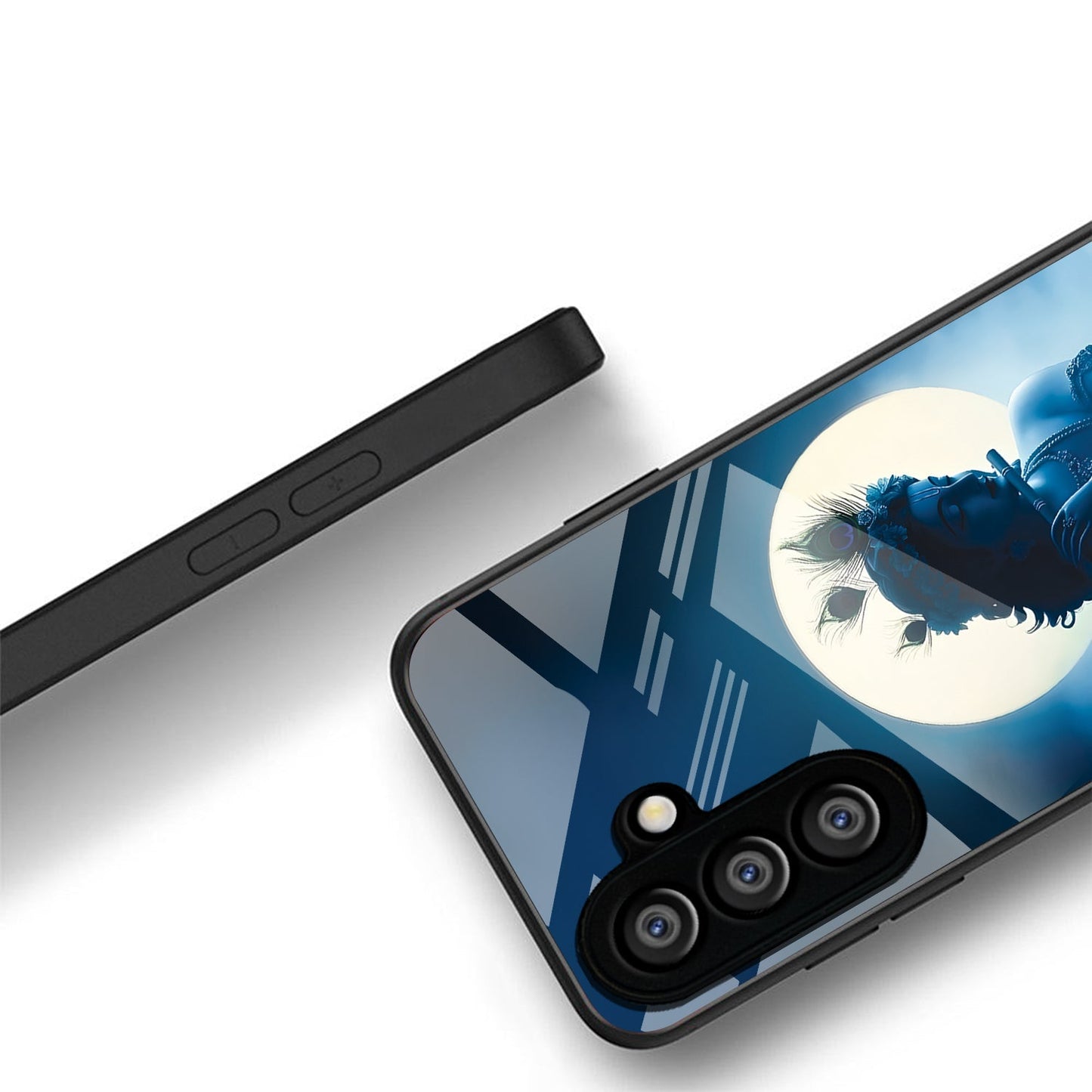 Samsung Galaxy A36 5G Premium Acrylic Shockproof Glass Back Case (Midnight Krishna)