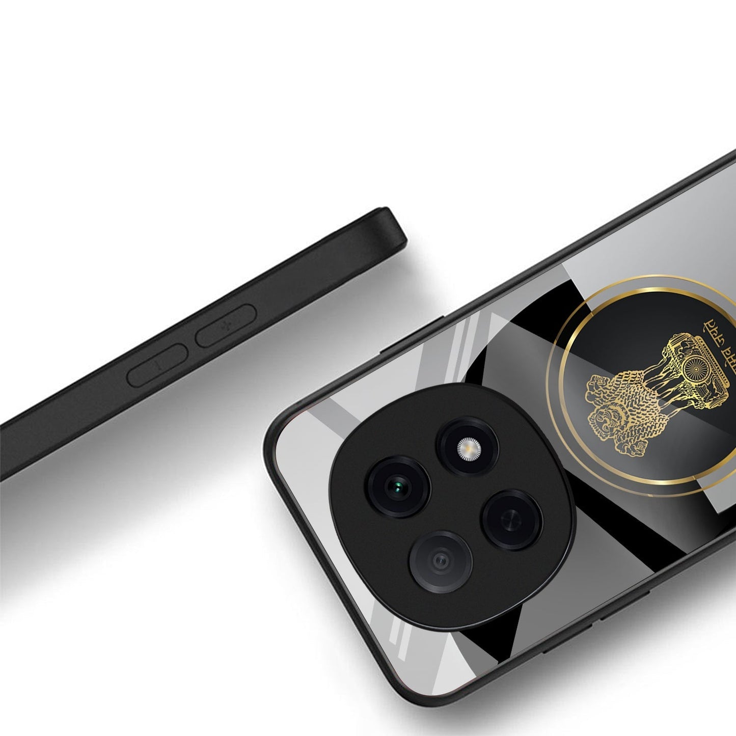 OPPO F29 Pro 5G Premium Acrylic Shockproof Glass Back Case (Satyamev Noir)