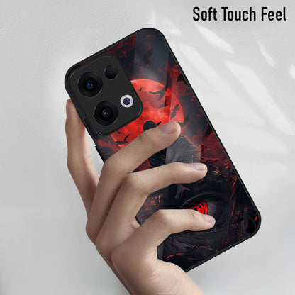 Oppo Reno 13 5G Premium Acrylic Shockproof Glass Back Case (Shadow Eye)