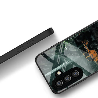 Samsung Galaxy A36 5G Premium Acrylic Shockproof Glass Back Case (Jeep Case)