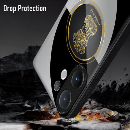 Vivo V60 5G Premium Acrylic Shockproof Glass Back Case (Satyamev Noir)