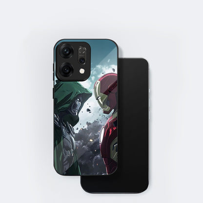 Oppo Reno 14 5G Premium Acrylic Shockproof Glass Back Case (Battle Case)