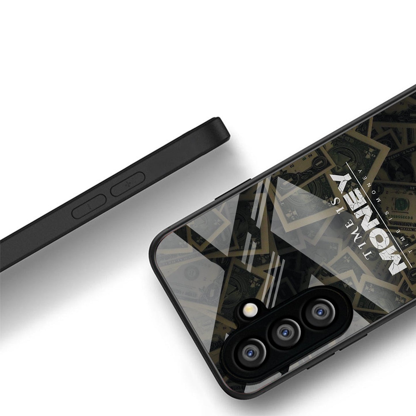 Samsung Galaxy A36 5G Premium Acrylic Shockproof Glass Back Case (Time Is Money)