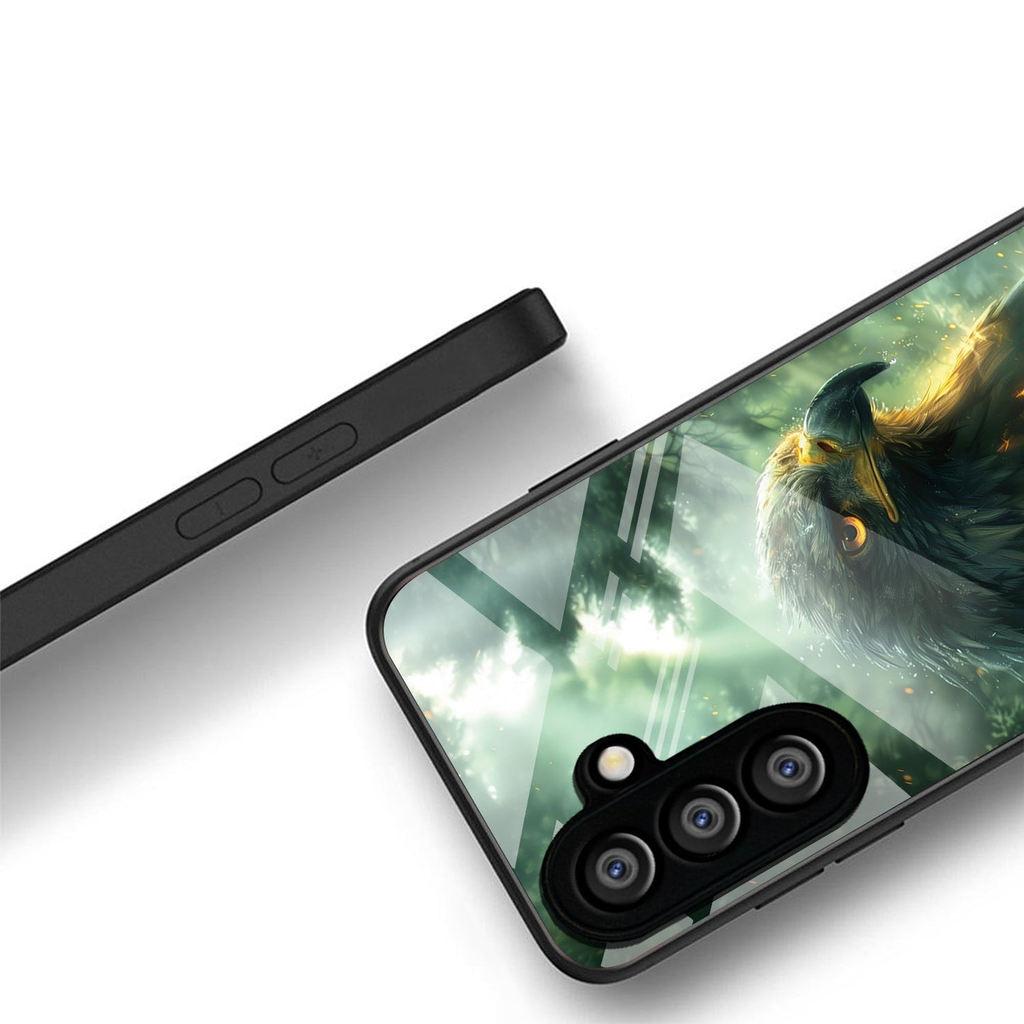 Samsung Galaxy A56 Premium Acrylic Shockproof Glass Back Case (Eagle Case)