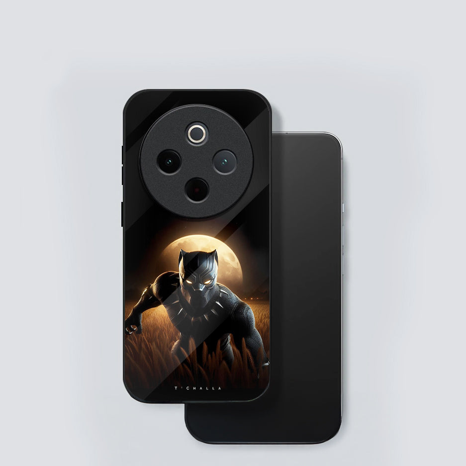 Vivo T4 5G Premium Acrylic Shockproof Glass Back Case (Royal Panther)