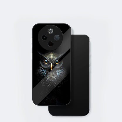 Vivo T4 5G Premium Acrylic Shockproof Glass Back Case (Midnight Owl)