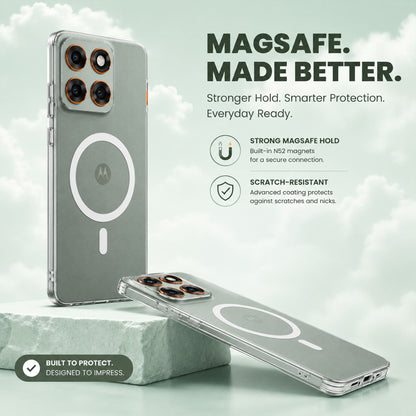 Motorola Edge 70 5G Clear Anti-Yellow MagSafe Protective Case