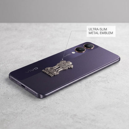 Vivo Y28 5G Compatible Satyamev Jayate 3D Metal Emblem Sticker