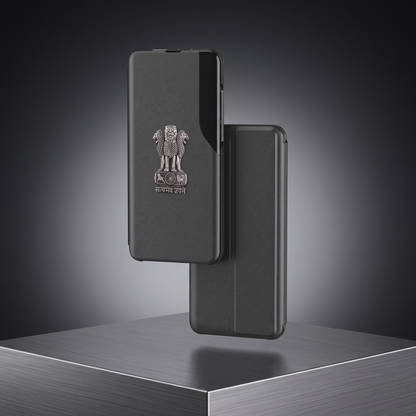 Vivo Y200e 5G Satyamev Jayate Half Window Leather Flip Case