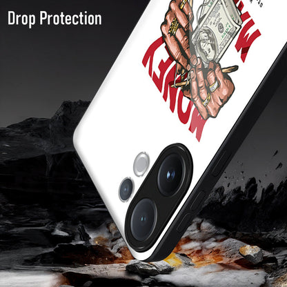 Vivo V60 5G Premium Acrylic Shockproof Glass Back Case (Money Maker)