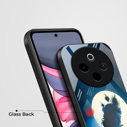 Vivo T4 5G Premium Acrylic Shockproof Glass Back Case (Midnight Krishna)