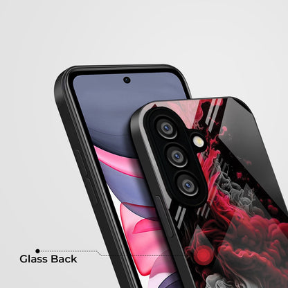 Samsung Galaxy A36 5G Premium Acrylic Shockproof Glass Back Case (Infernal Drift)