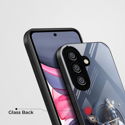 Samsung Galaxy A36 5G Premium Acrylic Shockproof Glass Back Case (Krishna)