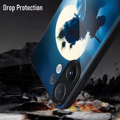 Vivo V60 5G Premium Acrylic Shockproof Glass Back Case (Midnight Krishna)