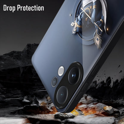 Vivo V60 5G Premium Acrylic Shockproof Glass Back Case (Krishna)