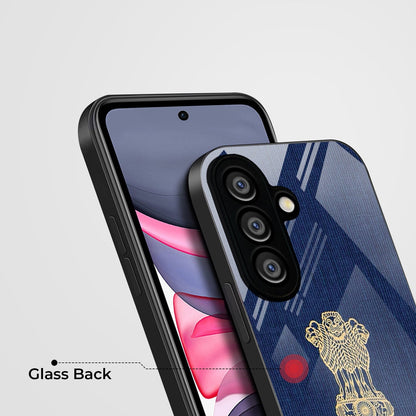 Samsung Galaxy A56 Premium Acrylic Shockproof Glass Back Case (Nation Pride)