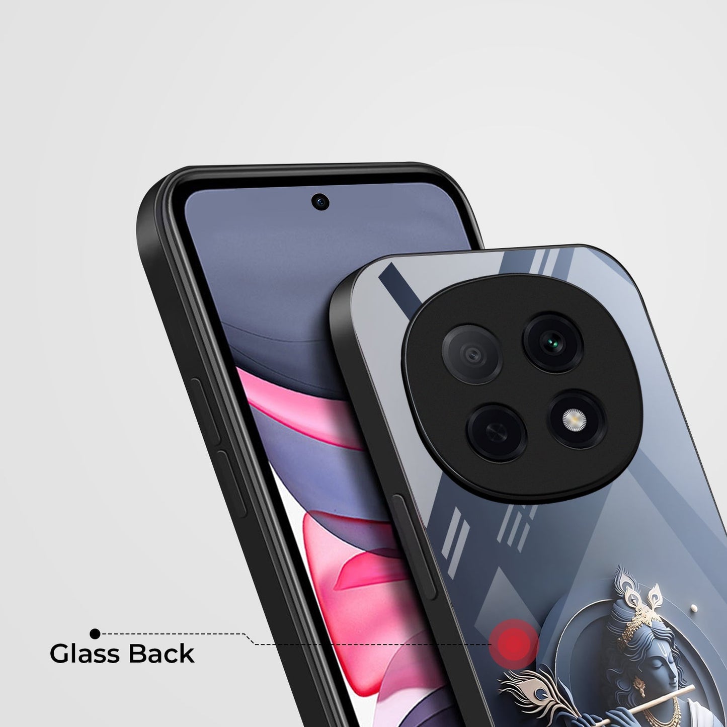 OPPO F29 Pro 5G Premium Acrylic Shockproof Glass Back Case (Krishna)