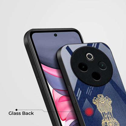 Vivo T4 5G Premium Acrylic Shockproof Glass Back Case (Nation Pride)