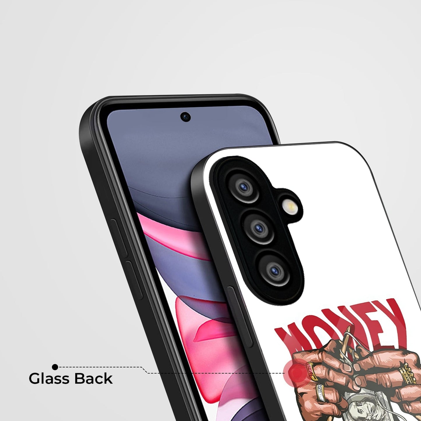 Samsung Galaxy A36 5G Premium Acrylic Shockproof Glass Back Case (Money maker)