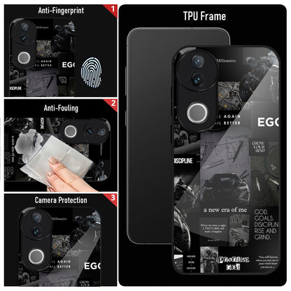 Vivo V50 5G Premium Acrylic Shockproof Glass Back Case (New Era)