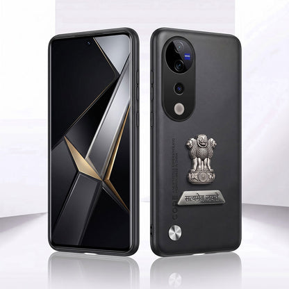 Vivo T3 Ultra 5G Satyamev Jayate 2-in-1 Emblem Vegan Leather Back Case