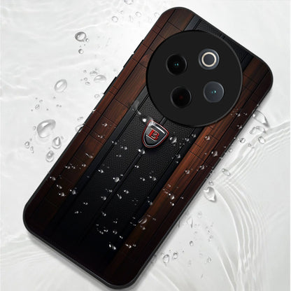 Vivo T4 5G Premium Acrylic Shockproof Glass Back Case (Carbon Oak)