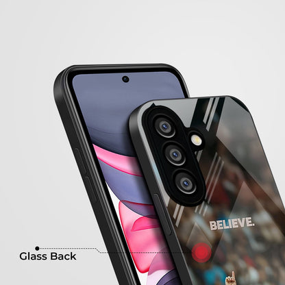 Samsung Galaxy A56 Premium Acrylic Shockproof Glass Back Case (Virat Kohli)