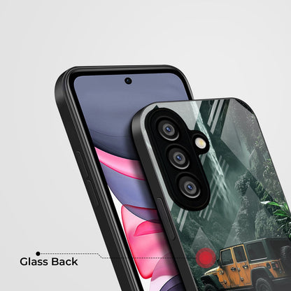 Samsung Galaxy A36 5G Premium Acrylic Shockproof Glass Back Case (Jeep Case)