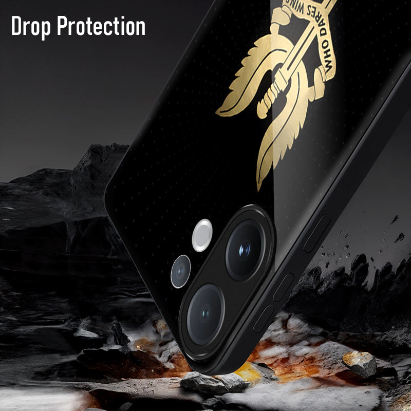 Vivo V60 5G Premium Acrylic Shockproof Glass Back Case ( Dare Wins)