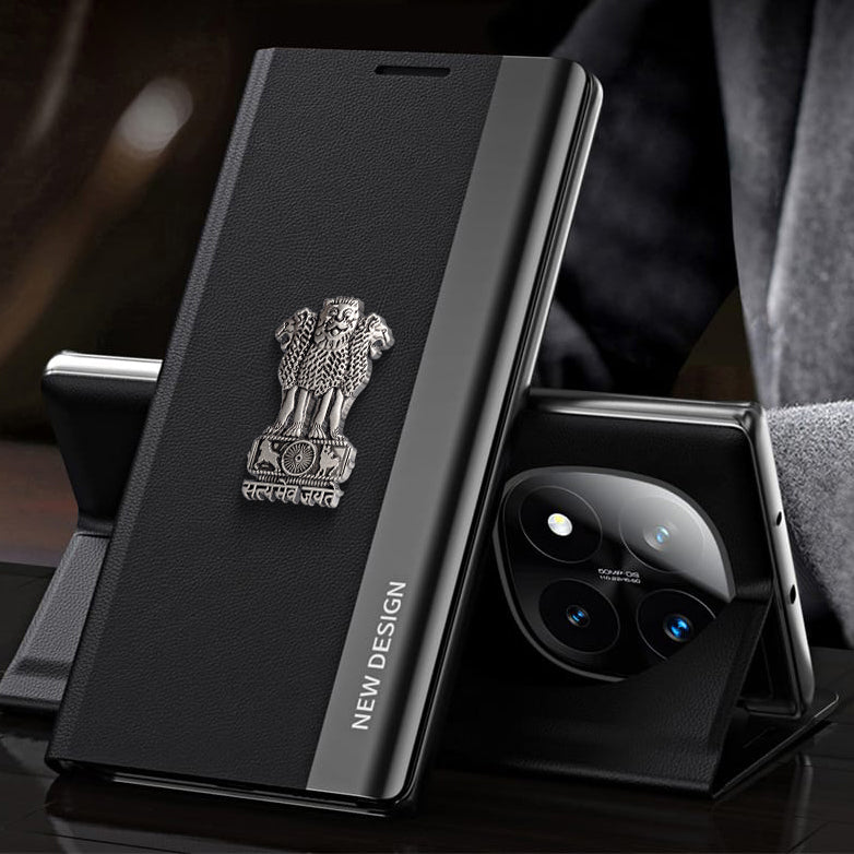 Redmi Note 15 Pro+ 5G Satyamev Jayate Flip Leather Case