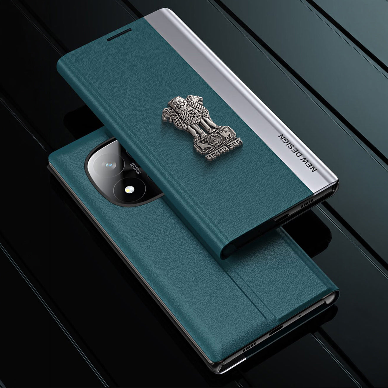 Redmi Note 15 Pro+ 5G Satyamev Jayate Flip Leather Case