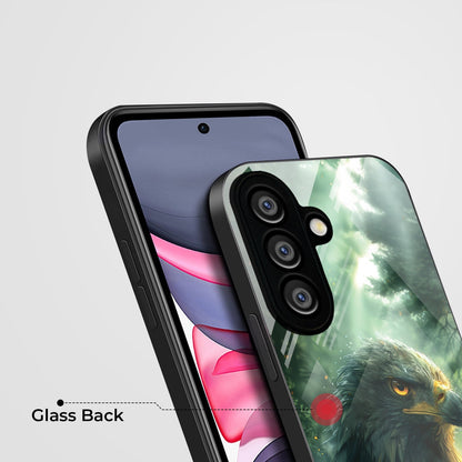 Samsung Galaxy A36 5G Premium Acrylic Shockproof Glass Back Case (Eagle Case)