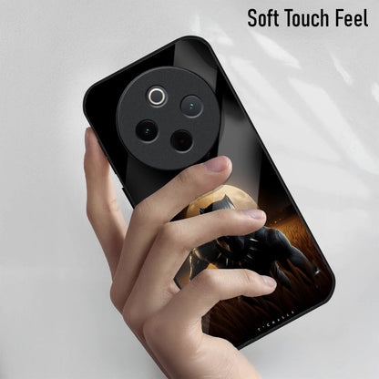 Vivo T4 5G Premium Acrylic Shockproof Glass Back Case (Royal Panther)