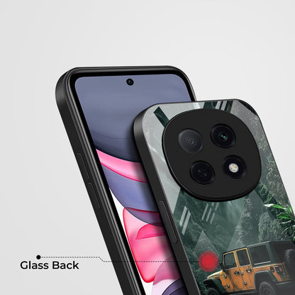 OPPO F29 Pro 5G Premium Acrylic Shockproof Glass Back Case (Jeep Case)
