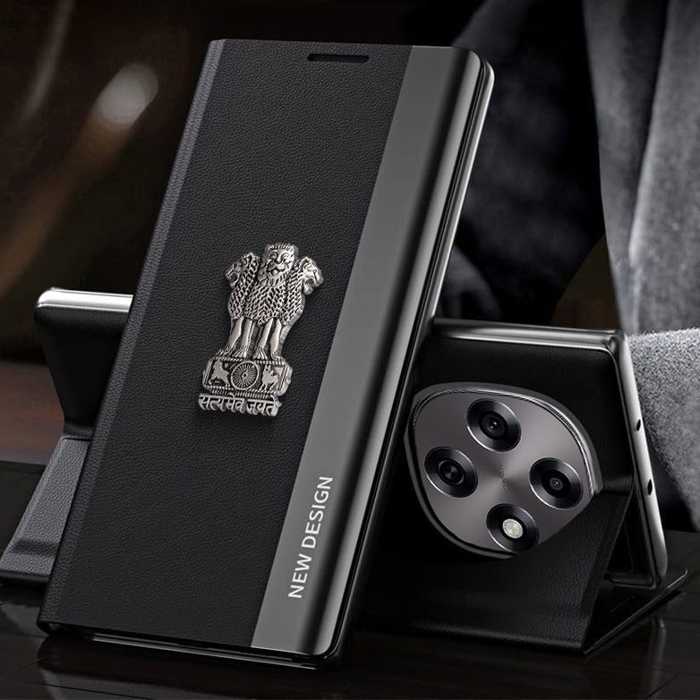 Oppo F31 Pro 5G Satyamev Jayate Flip Leather Case