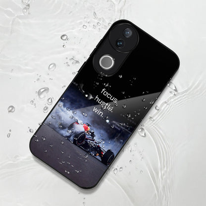 Vivo V50 5G Premium Acrylic Shockproof Glass Back Case (Racing Case)