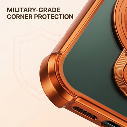 Oppo Reno 14 5G Invincible Bracket Ring Stand Airbag Cosmic Orange Case