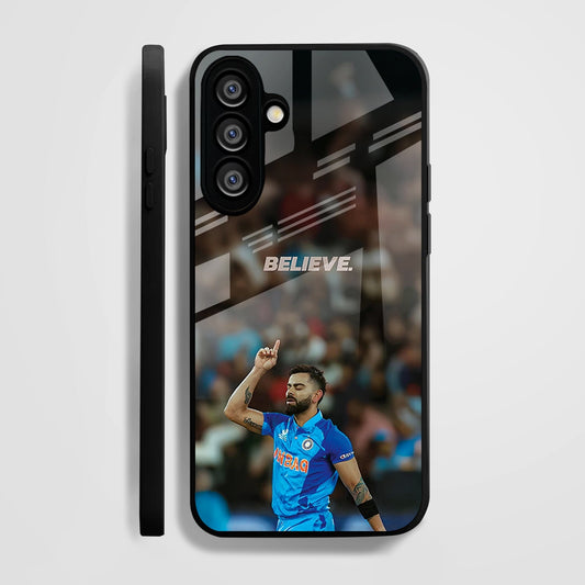 Samsung Galaxy A36 5G Premium Acrylic Shockproof Glass Back Case (Virat Kohli)