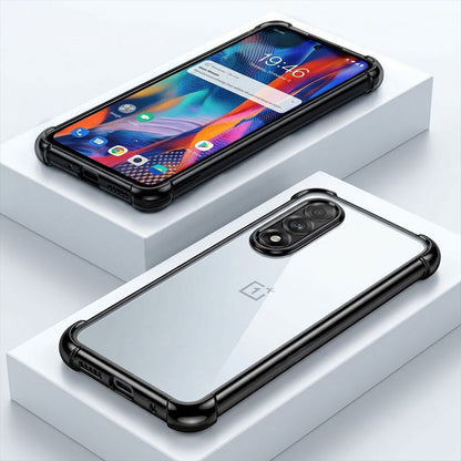 OnePlus Nord 5 5G Anti-Yellow Electroplating Transparent Airbags Case