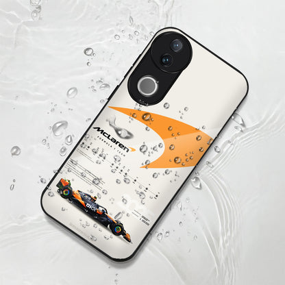 Vivo V50 5G Premium Acrylic Shockproof Glass Back Case (McLaren Case)