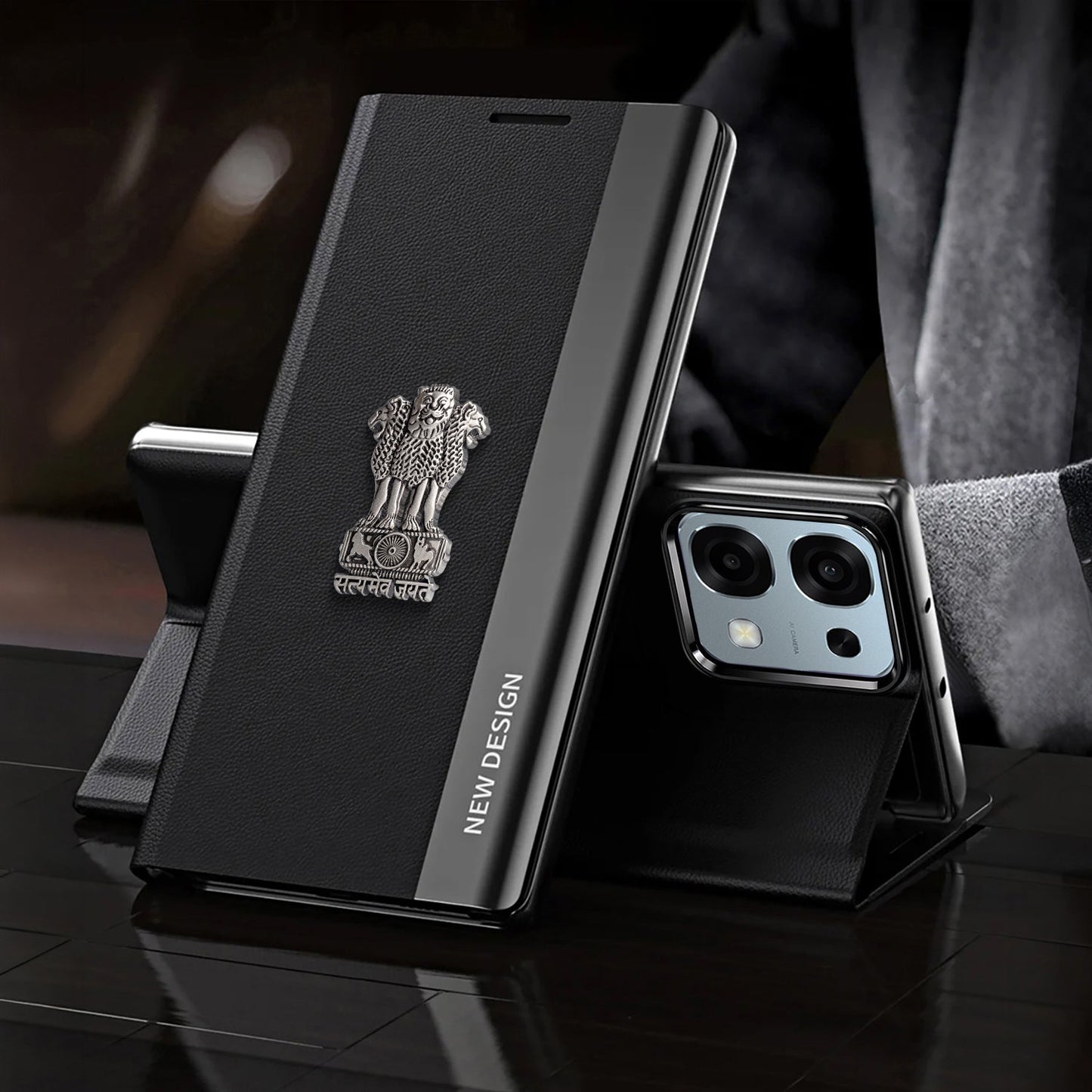 Oppo F31 5G Satyamev Jayate Flip Leather Case