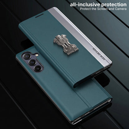 Samsung Galaxy A57 5G Satyamev Jayate Flip Leather Case