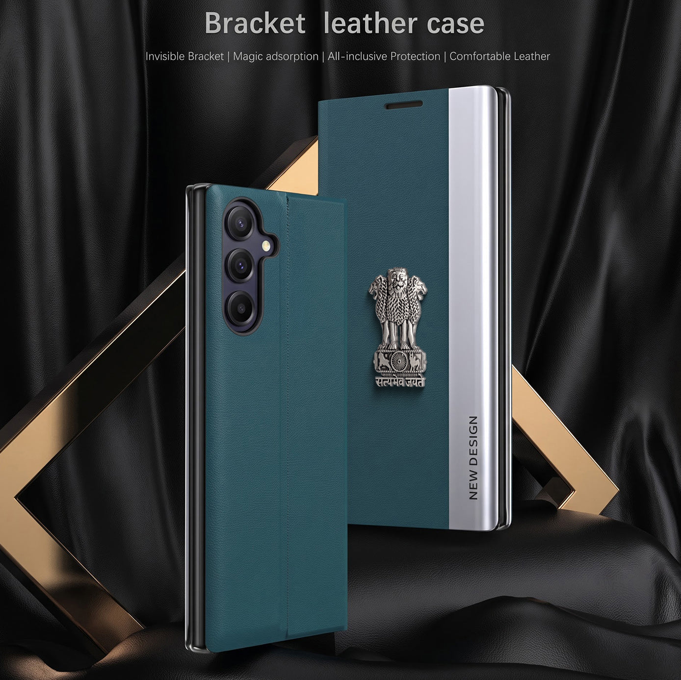 Samsung Galaxy A37 5G Satyamev Jayate Flip Leather Case