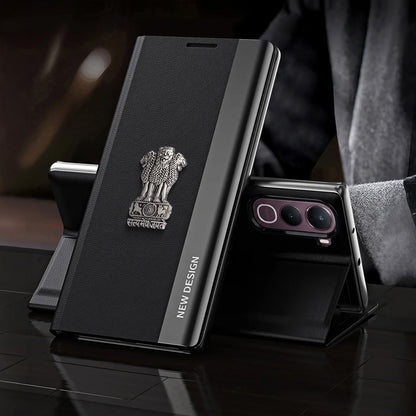 Vivo Y400 Pro 5G Satyamev Jayate Flip Leather Case