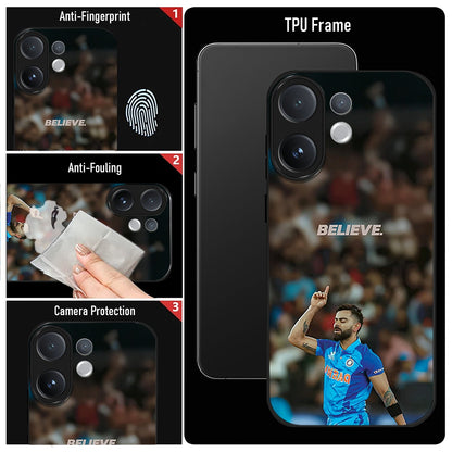 Vivo V60 5G Premium Acrylic Shockproof Glass Back Case (Virat Kohli)