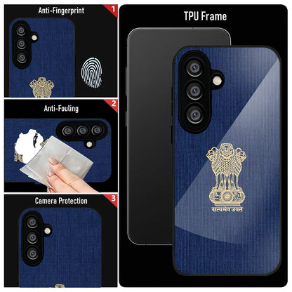 Samsung Galaxy A36 5G Premium Acrylic Shockproof Glass Back Case (Nation Pride)